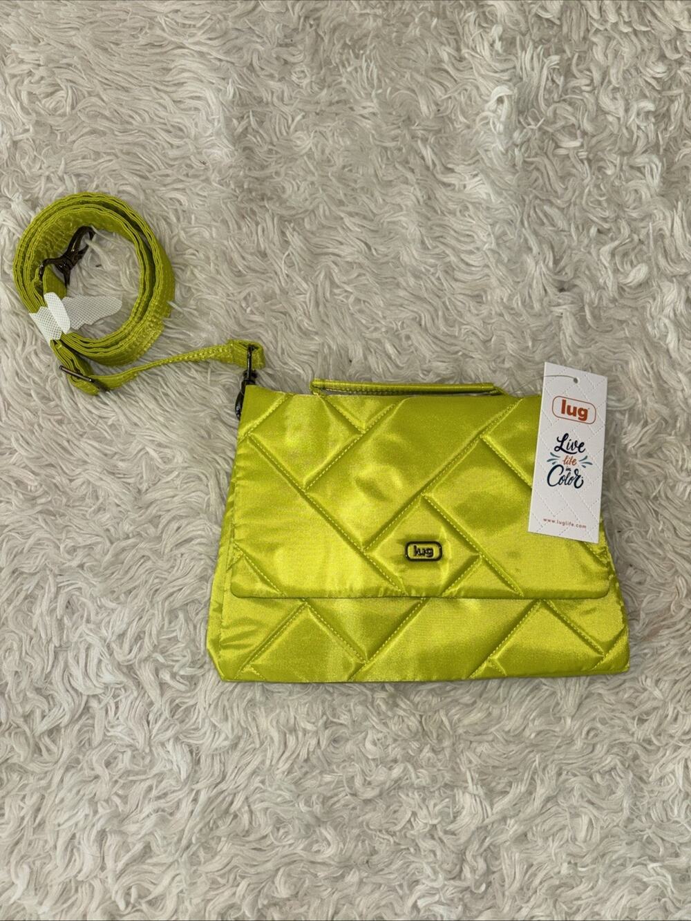 NWT LUG Plie Quilted Shoulder Bag